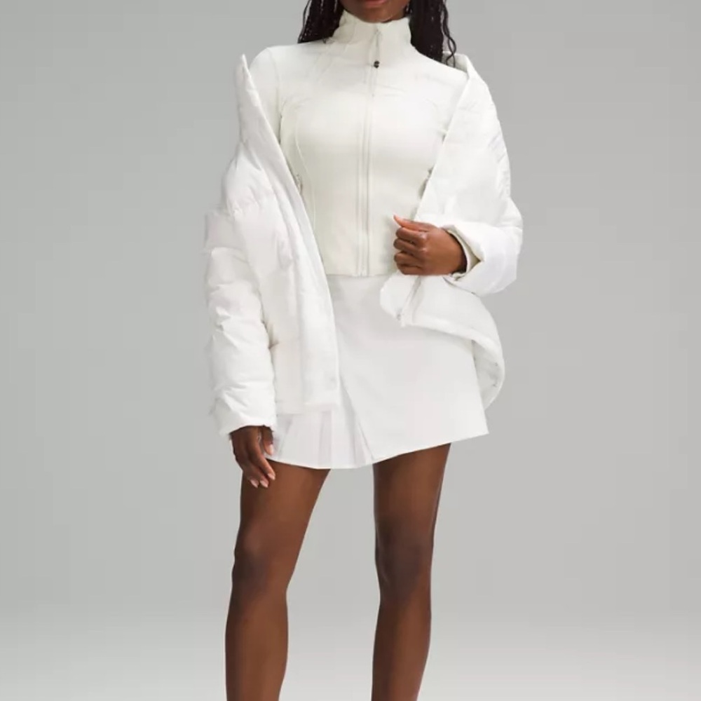 Lululemon Ribbed Nulu Shine Cropped Define Jacket Color Bone, Size 6